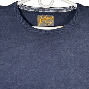 Johnny Bigg Mens Navy Marle Essential Crew Neck‎ Sweater 1XLT Long Tall New